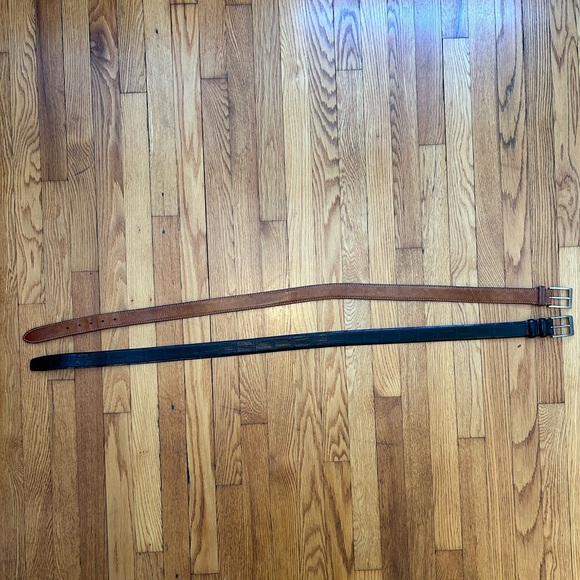 Trafalgar men’s belts, Italian leather, Black and Brown, size 38 - Picture 2 of 4